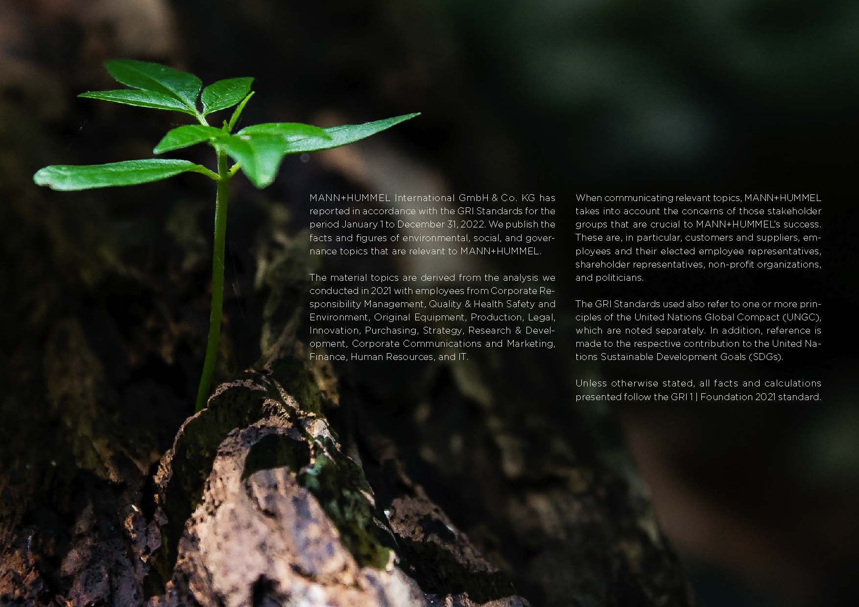 MANN+HUMMEL CSR 2022 – Introduction