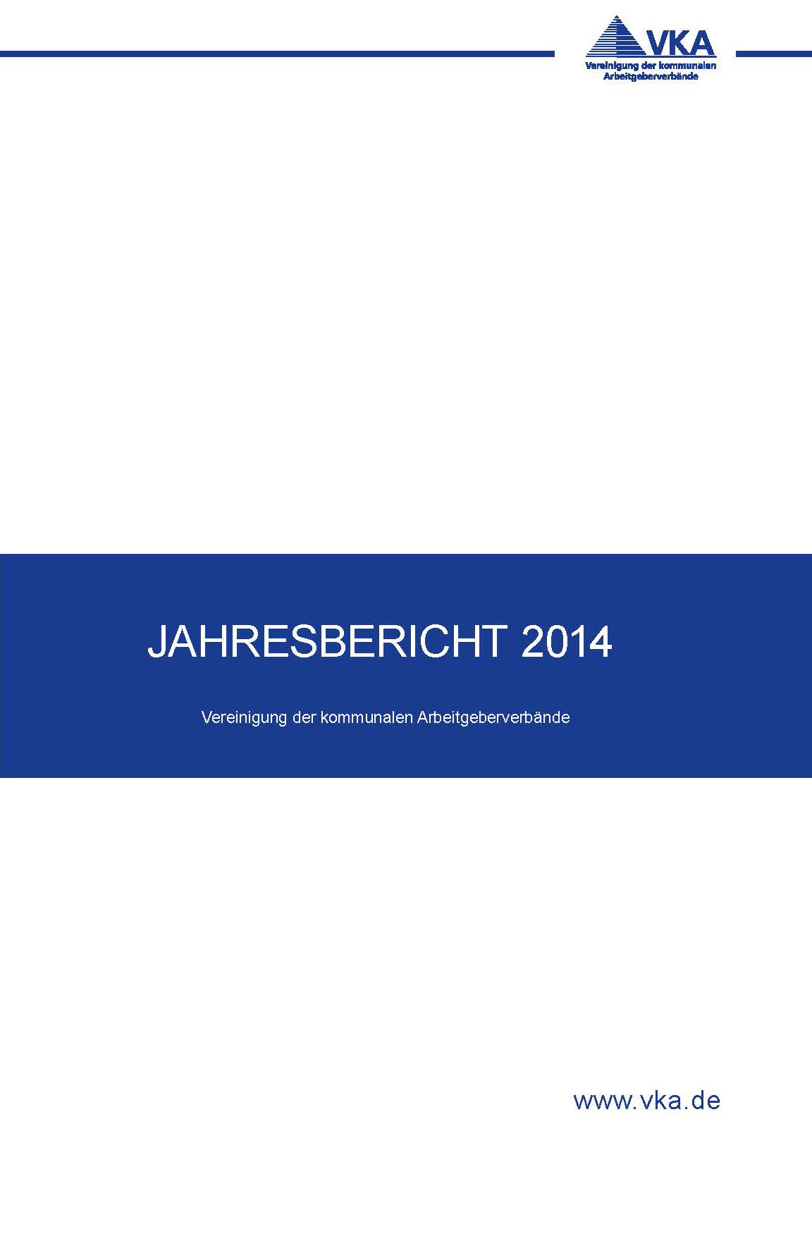 VKA Annual Report 2014 – Cover
